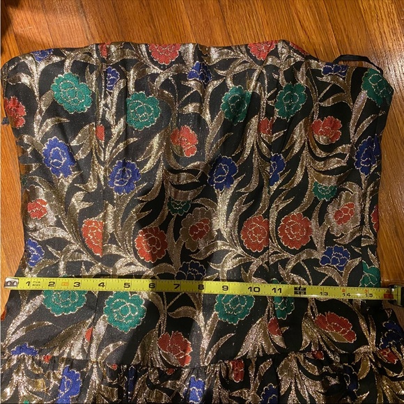 VINTAGE VICTOR COSTA STRAPLESS DRESS - Picture 5 of 7